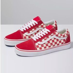 Red checkered old school shoe
